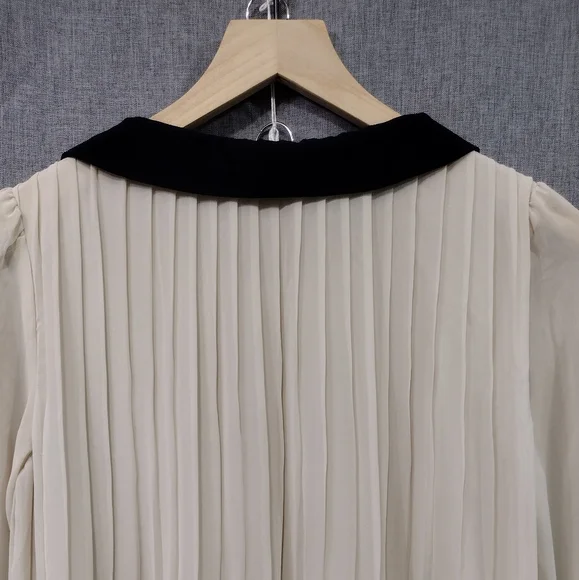 Forever 21 Peter Pan Collar Preppy Dress Women's S White Black Academy Babydoll - Picture 6 of 9